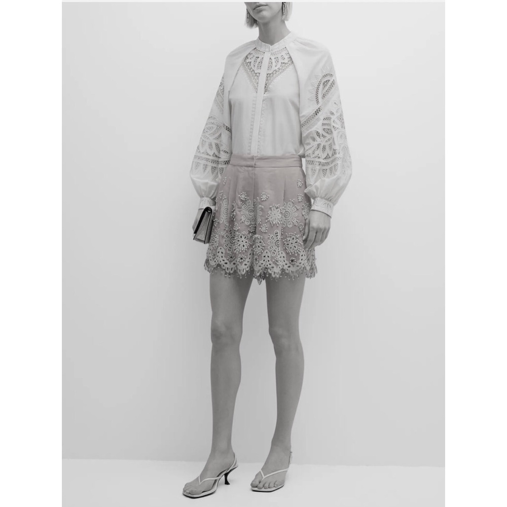 KOBI HALPERIN Annabel Embroidered Shorts with Crystals - Picture 13 of 16